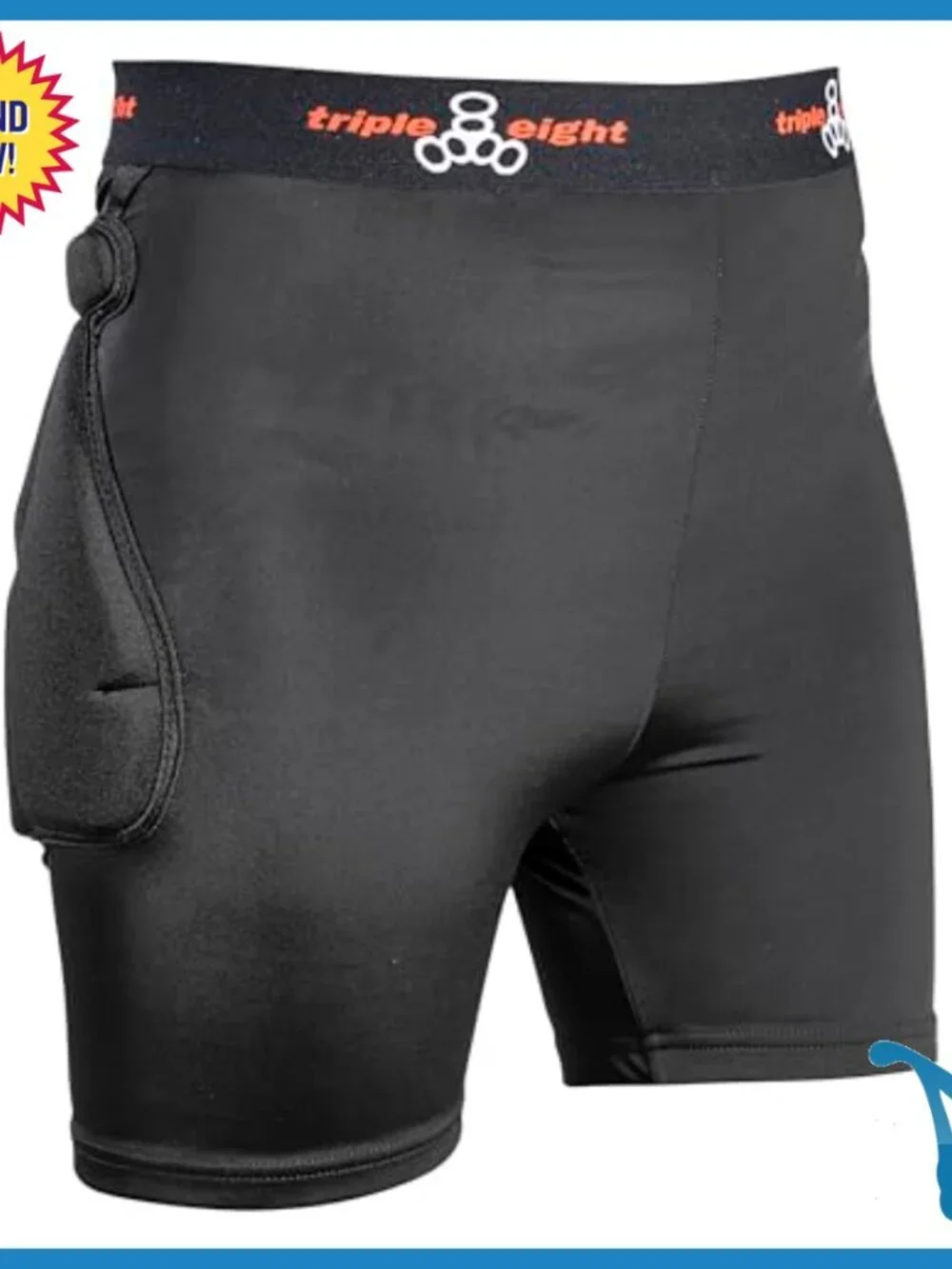 Unisex Padded Skate Shorts with Dual Zone Foam Protection for Multi-Sport